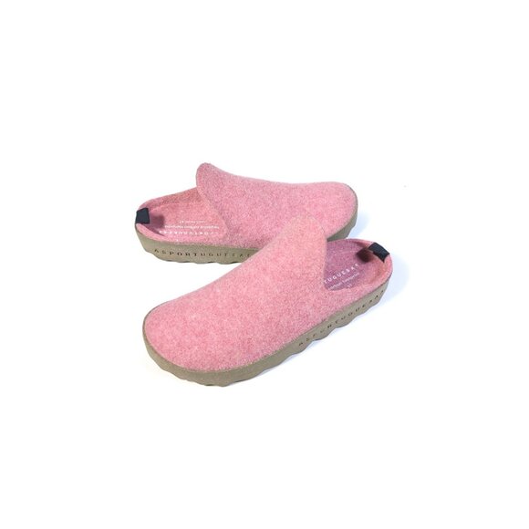 Fly London Asportuguesas 41 Come Sneaker Mule Pink Wool Shoes Size 10 - Picture 6 of 9